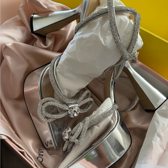 New Mach & Mach double bow platform pumps clear size 40.5 - Picture 2 of 11